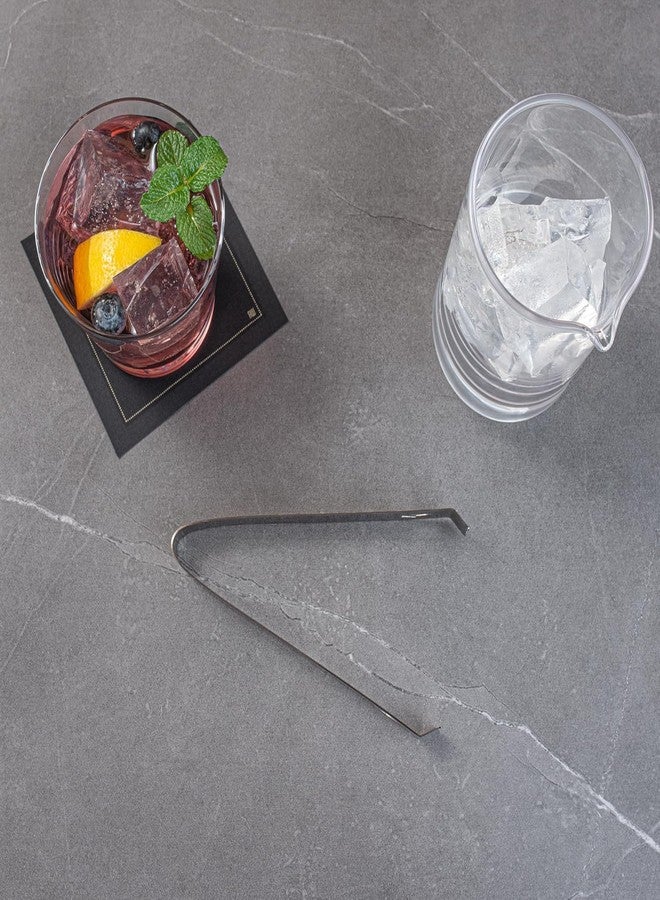 ProKitchen.Homes ProKitchen Stainless Steel Ice Tong Diamond for Cocktails - with Claw Grip Teeth, Ergonomic Grip Metal Tongs, Ice Picker for Bar and Home - Silver - Image 5